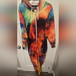 Colorful Tie-Dye Women's Jumpsuit